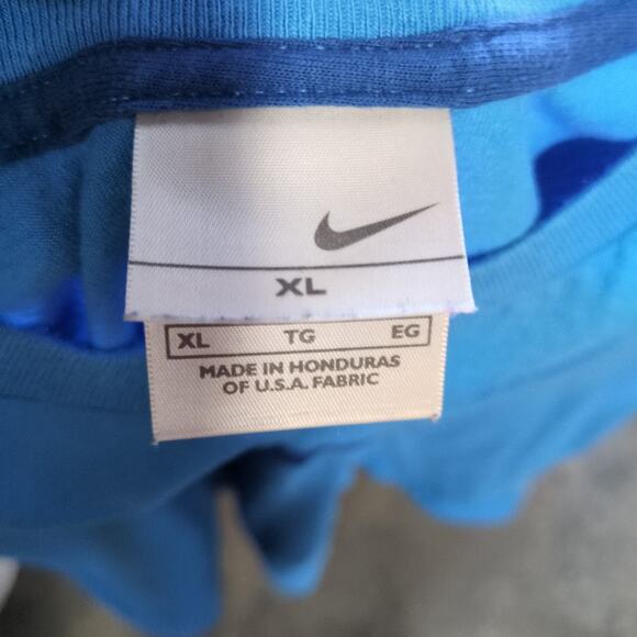 Vintage Nike Shirt Mens XL Blue Gym Center Check Sleeveless Y2K Workout Tank - Picture 6 of 9